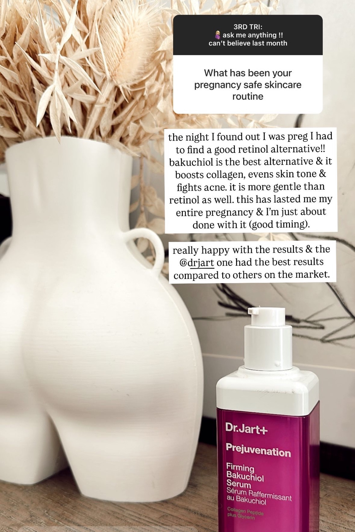 Pregnancy safe retinol alternative! Bakuchiol and retinol are both popular skincare ingredients known for their anti-aging and skin-renewing benefits, but they have some key differences:

Similarities:
✅ Boosts Collagen – Both help improve skin elasticity and reduce fine lines.
✅ Evens Skin Tone – They target hyperpigmentation and improve skin texture.
✅ Fights Acne – Both have anti-inflammatory and antibacterial properties.
