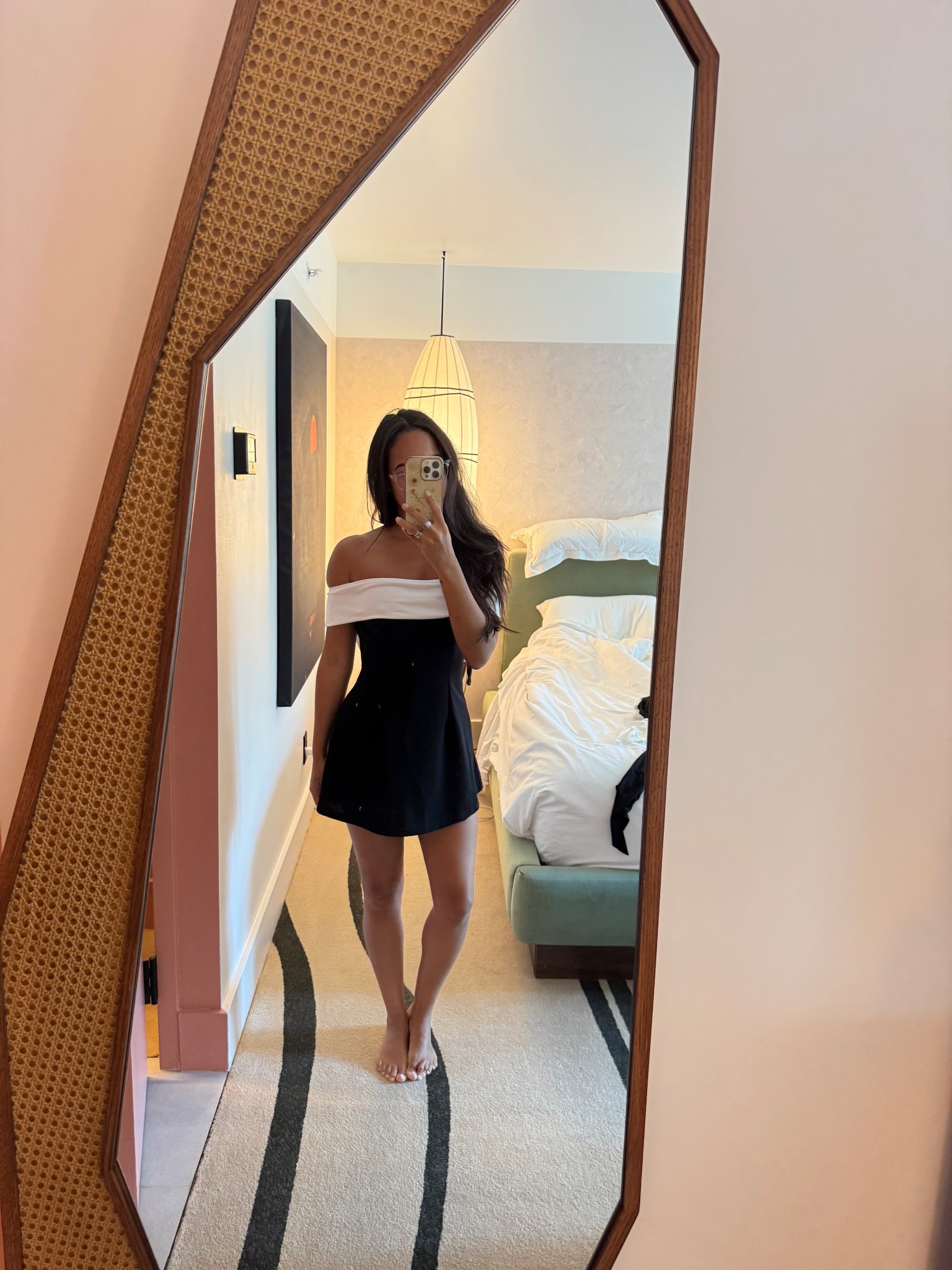 Fun stretchy dress! There are two options - 1 with a bow on the back and one without! True to size - 5’5” 125lbs wearing size small! It is on the shorter side so I wore shorts under 

#LTKWedding