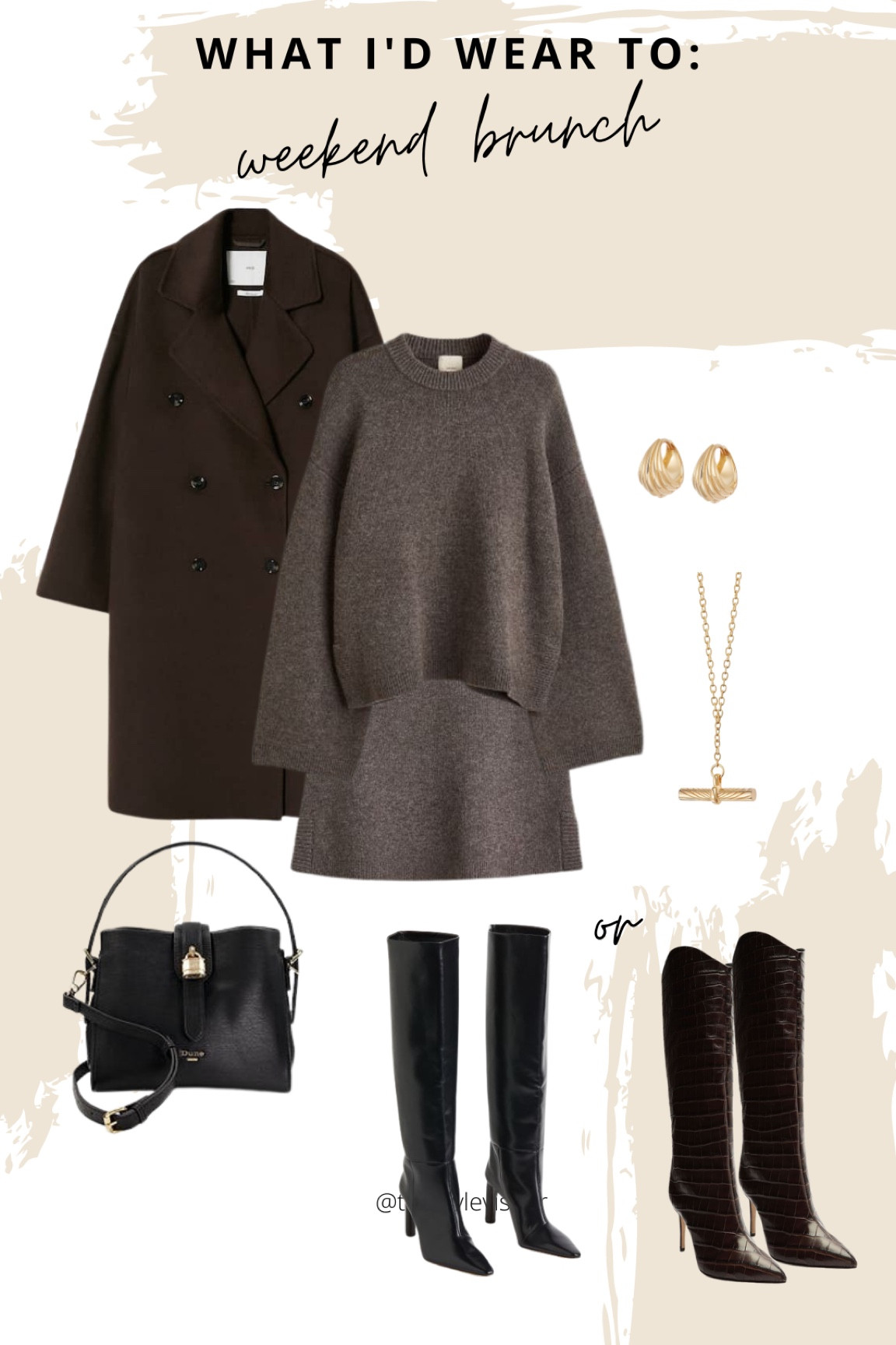 This set in grey was sold out and conquered the socials so quickly I thought I’d show you the brown version as well. I’d pair it with overknee or knee high boots and a thick wool coat. Read the size guide/size reviews to pick the right size.

Leave a 🖤 if you want to see more casual weekend outfits like this

#skirt #wool skirt #jumper #sweater #wool sweater #brown #wool coat #autumn outfit #weekend outfit #casual #casualchic

#LTKeurope #LTKSeasonal #LTKstyletip