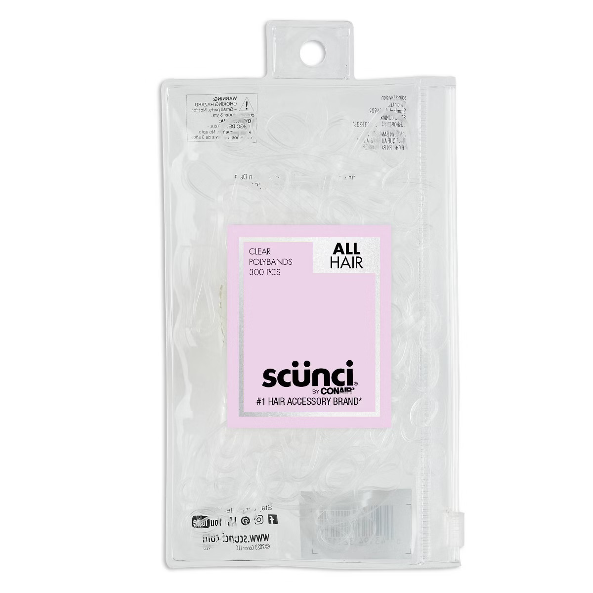 scunci Mixed Size Polyband Hair Ties - 300pc | Target