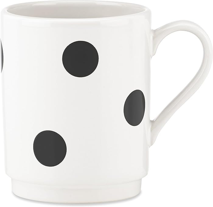 kate spade new york Deco Dot Mug, 1 Count, White | Amazon (US)