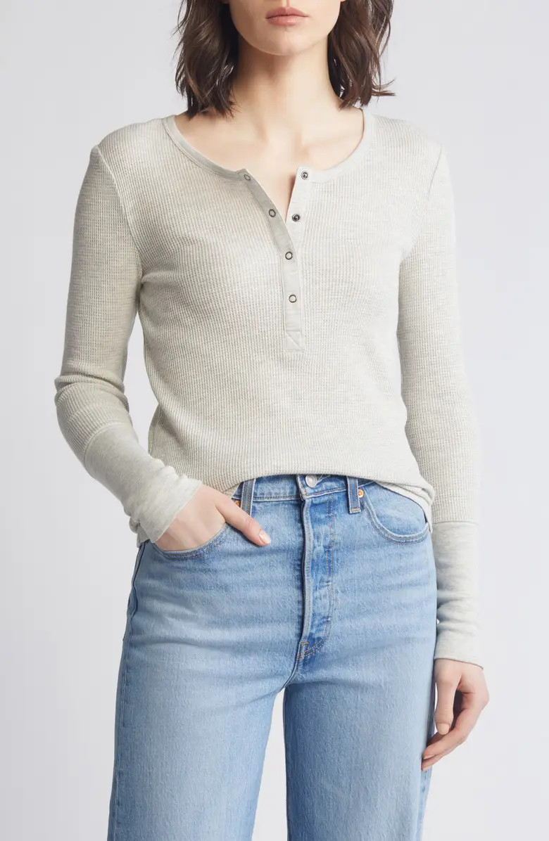Splendid Forever Thermal Knit Henley | Nordstrom | Nordstrom