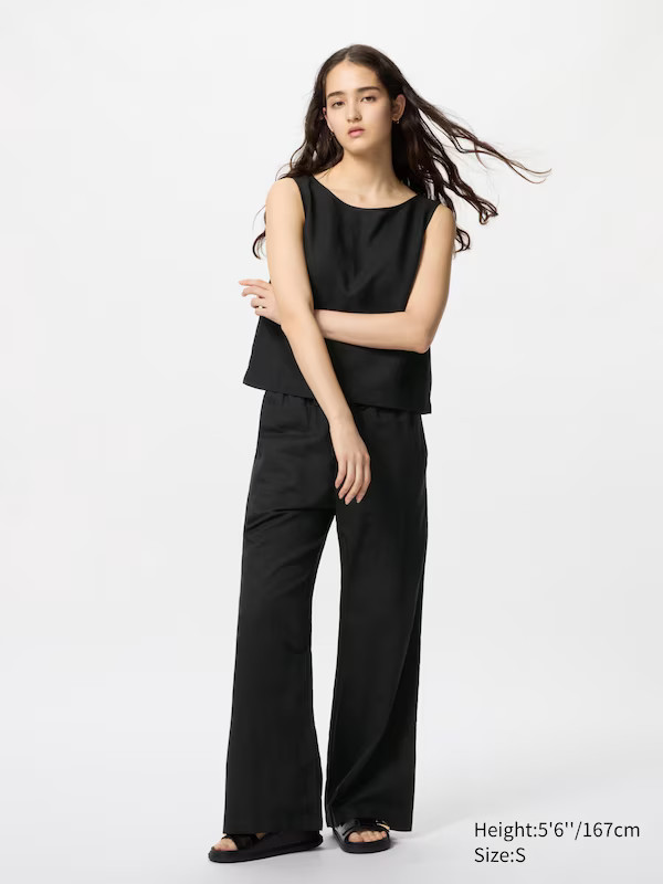 Easy Broek van Linnenmix | Uniqlo BE