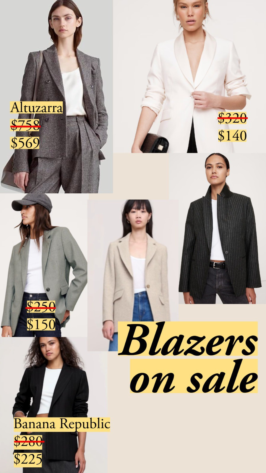 On Sale | On sale finds | Blazers | Mango | Massimo Dutti | Cos | Banana Republic 🧥

#LTKStyleTip #LTKSaleAlert #LTKWorkwear