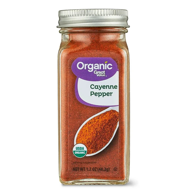 Great Value Organic Cayenne Pepper, 1.7 oz | Walmart (US)