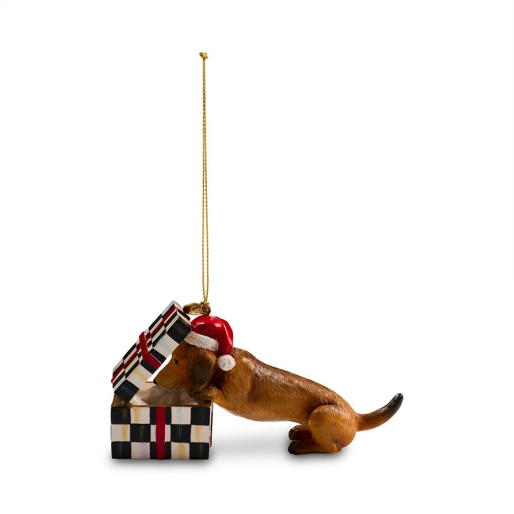 Holiday Dachshund Dog Ornament | MacKenzie-Childs