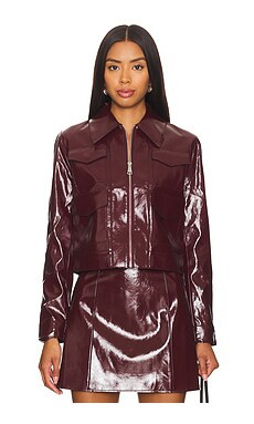 Ronny Kobo Linde Jacket in Oxblood from Revolve.com | Revolve Clothing (Global)