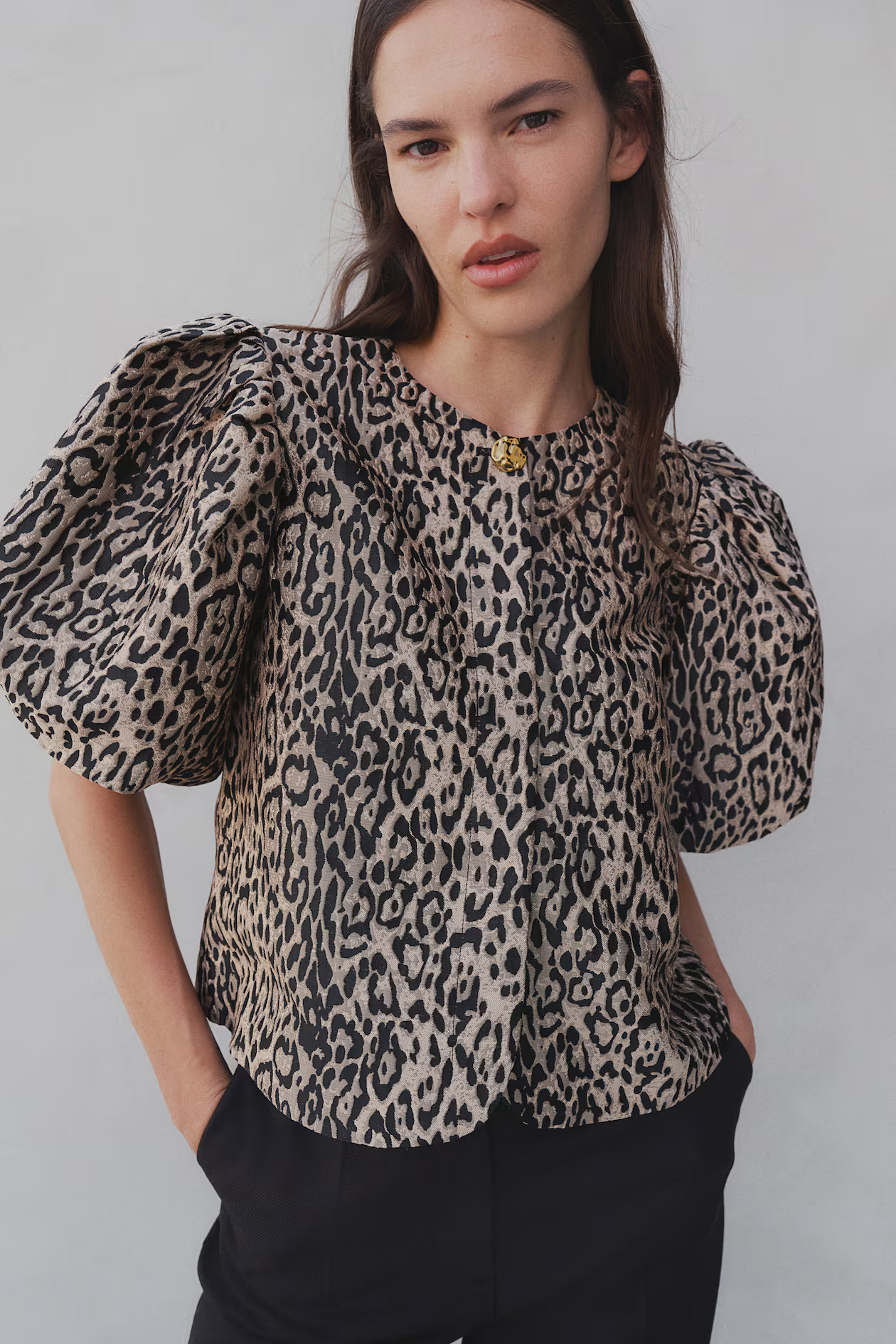 Balloon-Sleeved Blouse | H&M (US + CA)