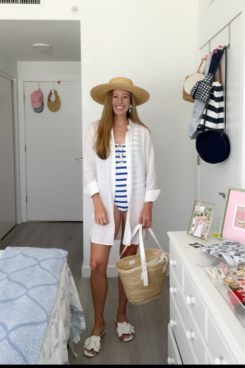 Jcrew linen beach cover up. I size up for an oversized fit! Wearing a Small / pool outfit, summer outfit, beach outfit, one piece swimsuit, coastal style 

#LTKSwim #LTKFindsUnder100 #LTKTravel