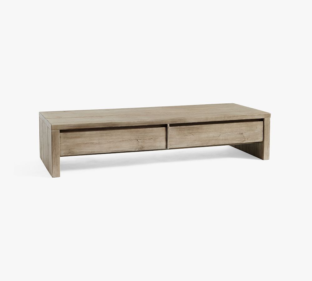 Pismo Rectangular Long Low Coffee Table | Pottery Barn (US)