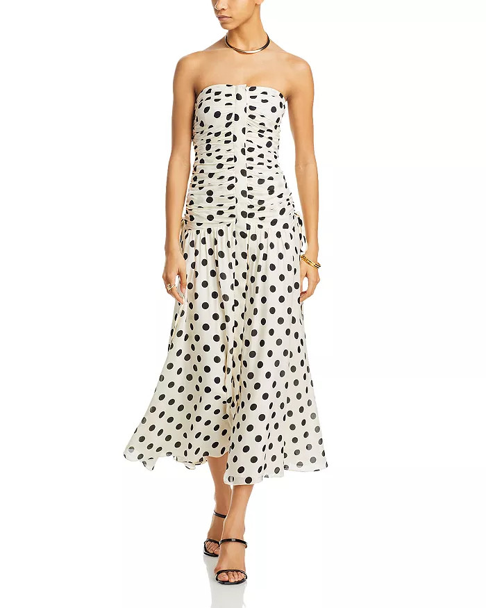 Rue Strapless Polka Dot Dress | Bloomingdale's (US)