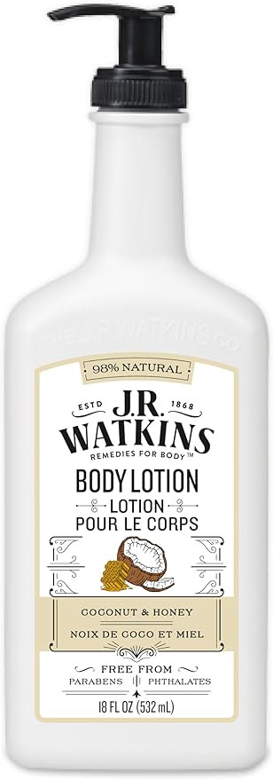 J.R. Watkins Coconut Milk and Honey Daily Moisturizing Lotion, 18 Ounces | Amazon (US)