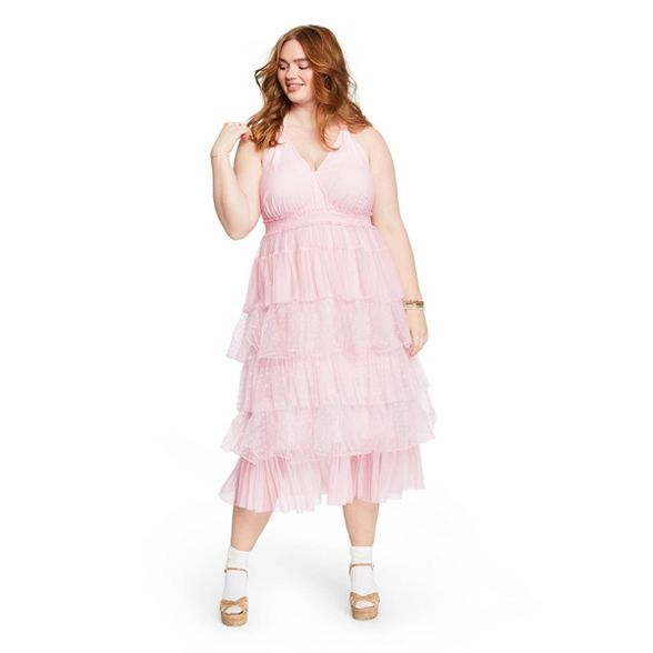 Women's Isabelle Halter Tiered Dress - LoveShackFancy for Target (Regular & Plus) Blush Pink | Target