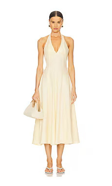 FAITHFULL THE BRAND Marais Midi Dress in Butter from Revolve.com | Revolve Clothing (Global)