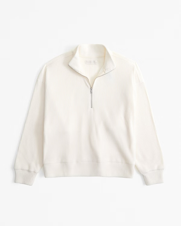 Women's Lounge Brushed Rib Half-Zip | Women's Up To 40% Off Select Styles | Abercrombie.com | Abercrombie & Fitch (US)