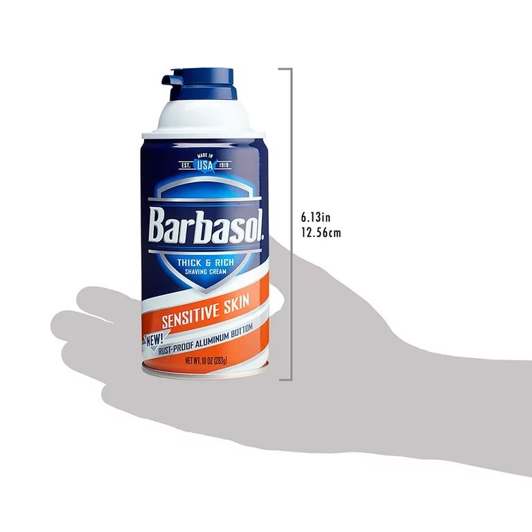 Barbasol Sensitive Skin Thick & Rich Shaving Cream for Men, 10 oz. | Walmart (US)