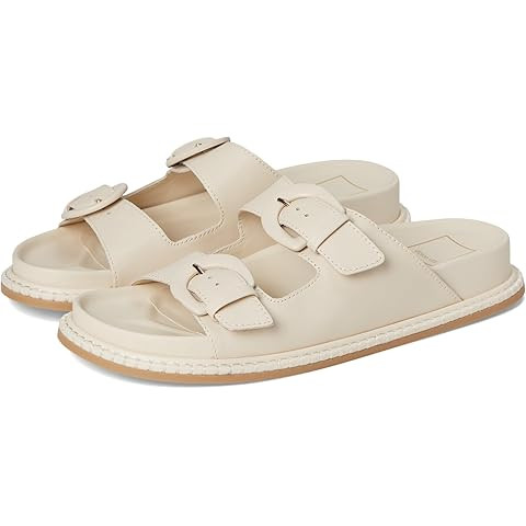 vodvob Women’s Flat Sandals with Soft Cushioned Footbed Open Toe Slides Adjustable Slip On Slip... | Amazon (US)