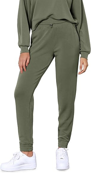ODODOS Women's Modal Soft Jogger Pants with Pockets Adjustable Shockcord High Waist Sweatpants Ca... | Amazon (US)