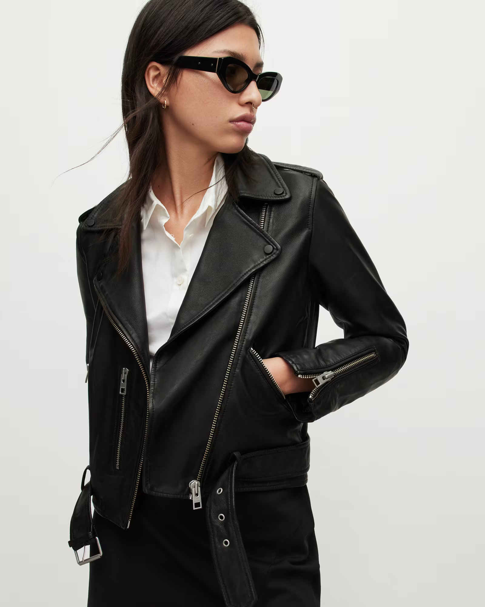 Balfern Leather Biker Jacket | AllSaints US