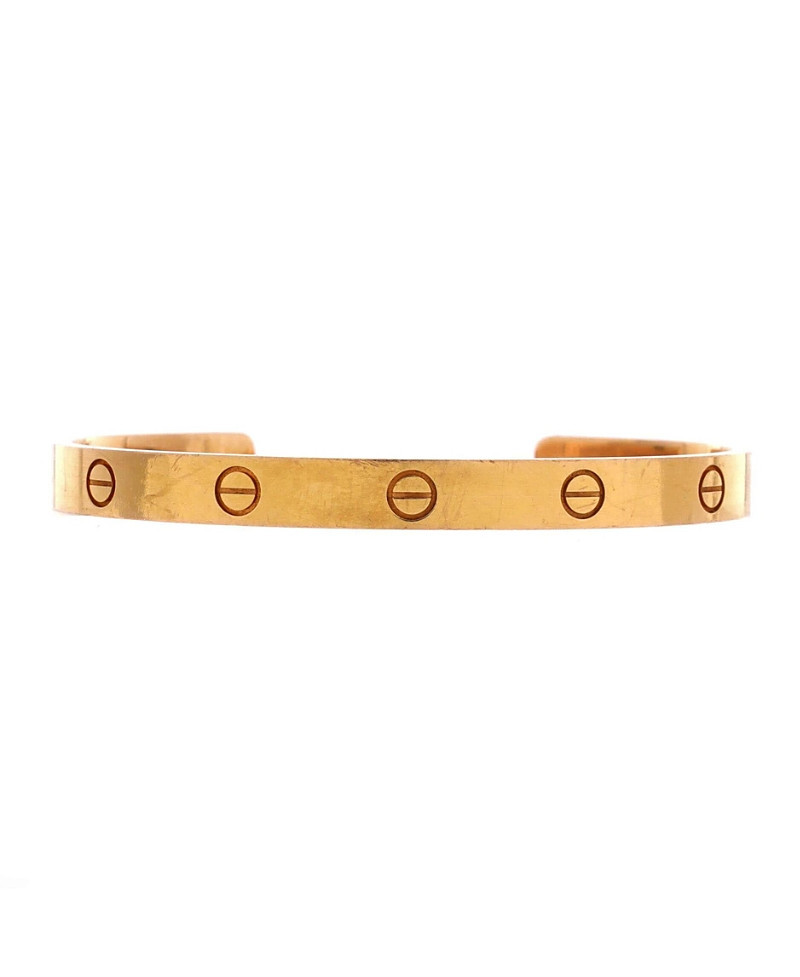 Pre-Owned Cartier Love Cuff Bracelet 18K Rose Gold | Bloomingdale's (US)