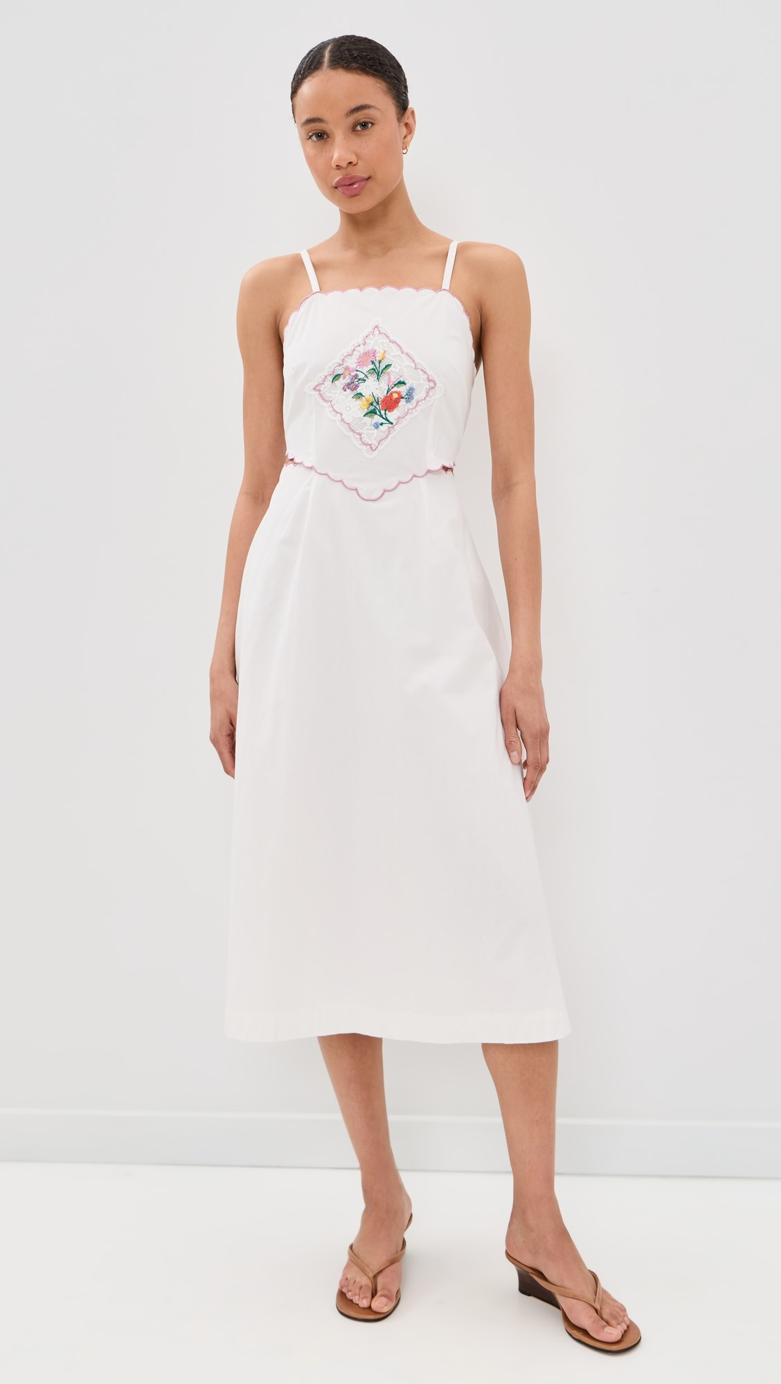Embroidered Handkercheif Detail Dress | Shopbop