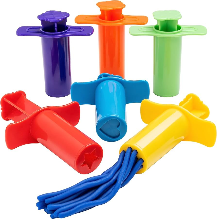 READY 2 LEARN Dough Extruders | Set of 6 | for Ages 2+ | Play Dough Tools for Kids | Art Accessor... | Amazon (US)