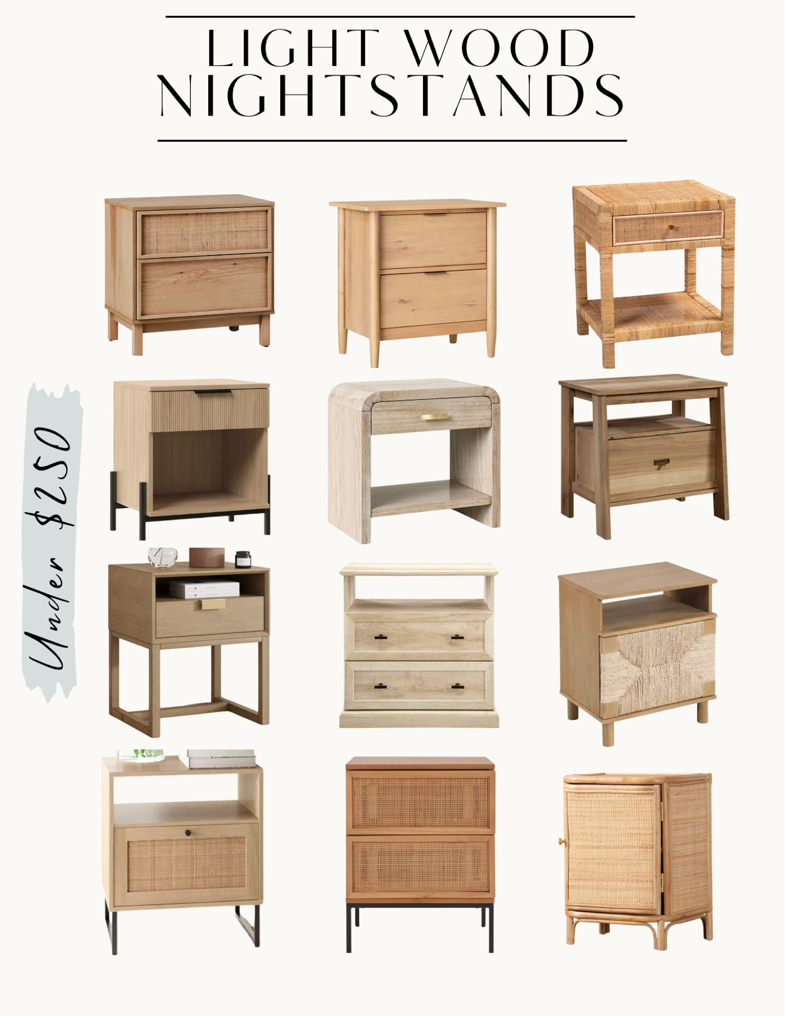 Affordable natural wood nightstands under $250!
light wood // cane // modern // boho // transitional // Target finds // bedroom furniture 

#LTKHome