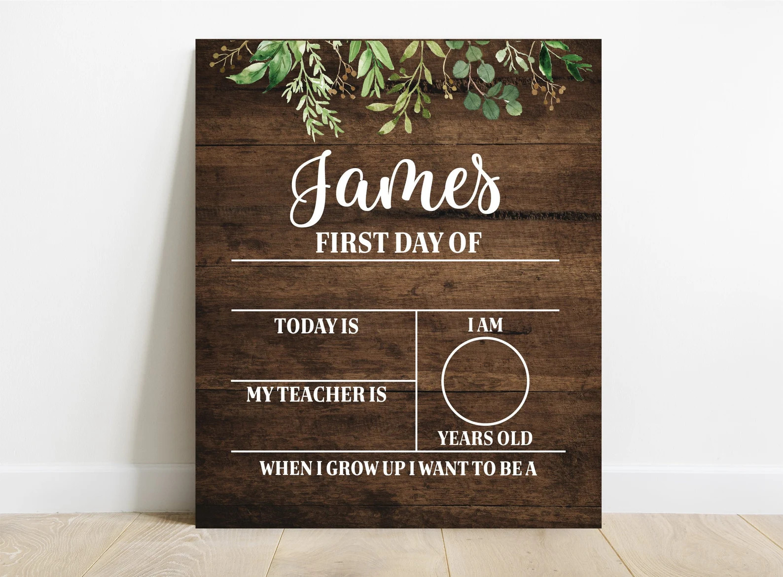 First Day of School Sign Back to School Sign Reusable School - Etsy | Etsy (US)