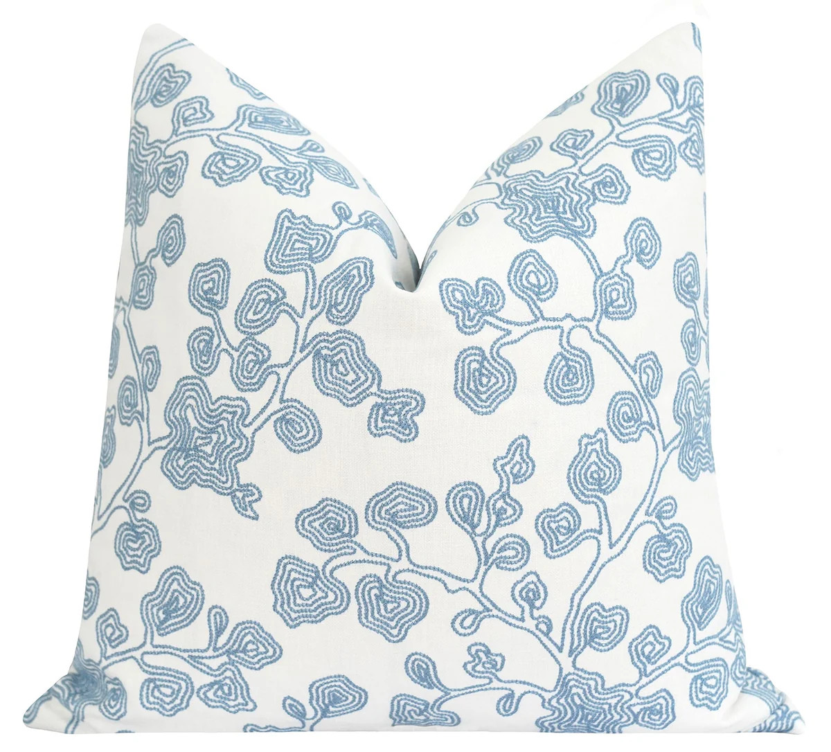 Carole Blue Floral Pillow | Land of Pillows