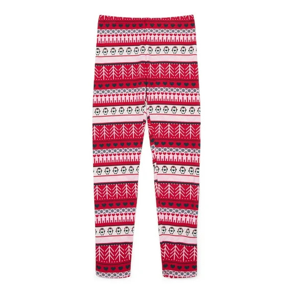 Holiday Time Girls Christmas Printed Leggings, Sizes 4-18 | Walmart (US)