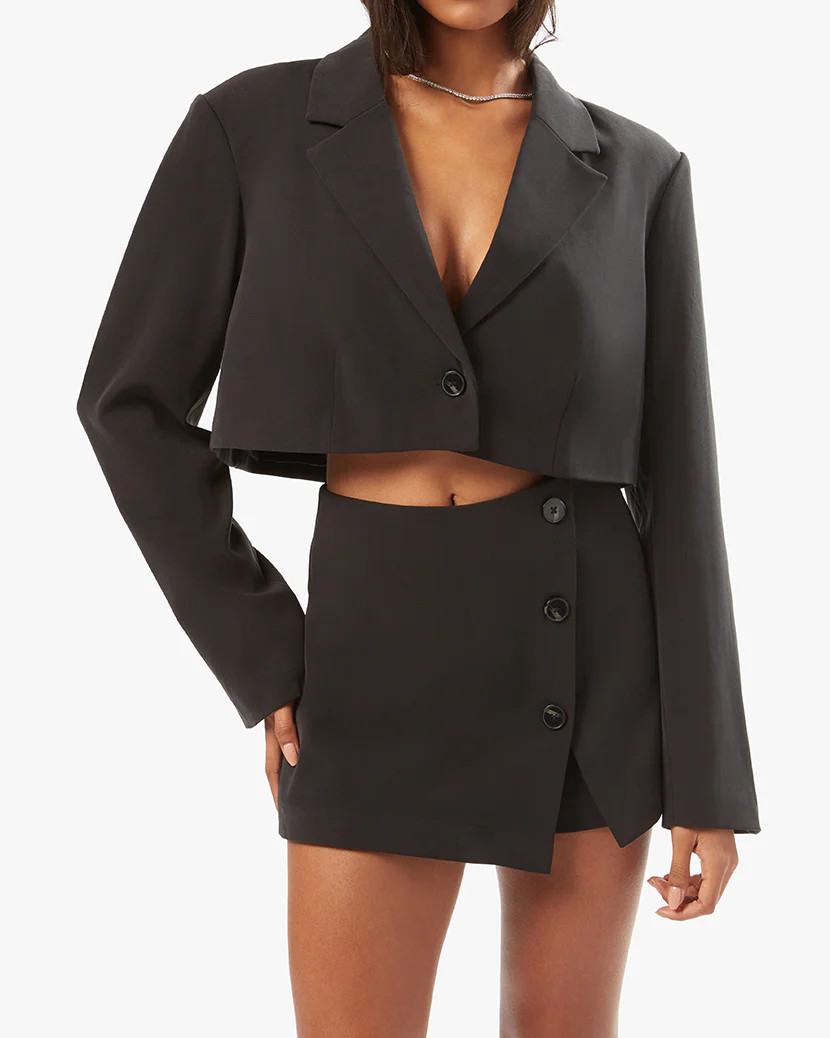 Boxy Cropped Suiting Blazer | We Wore What