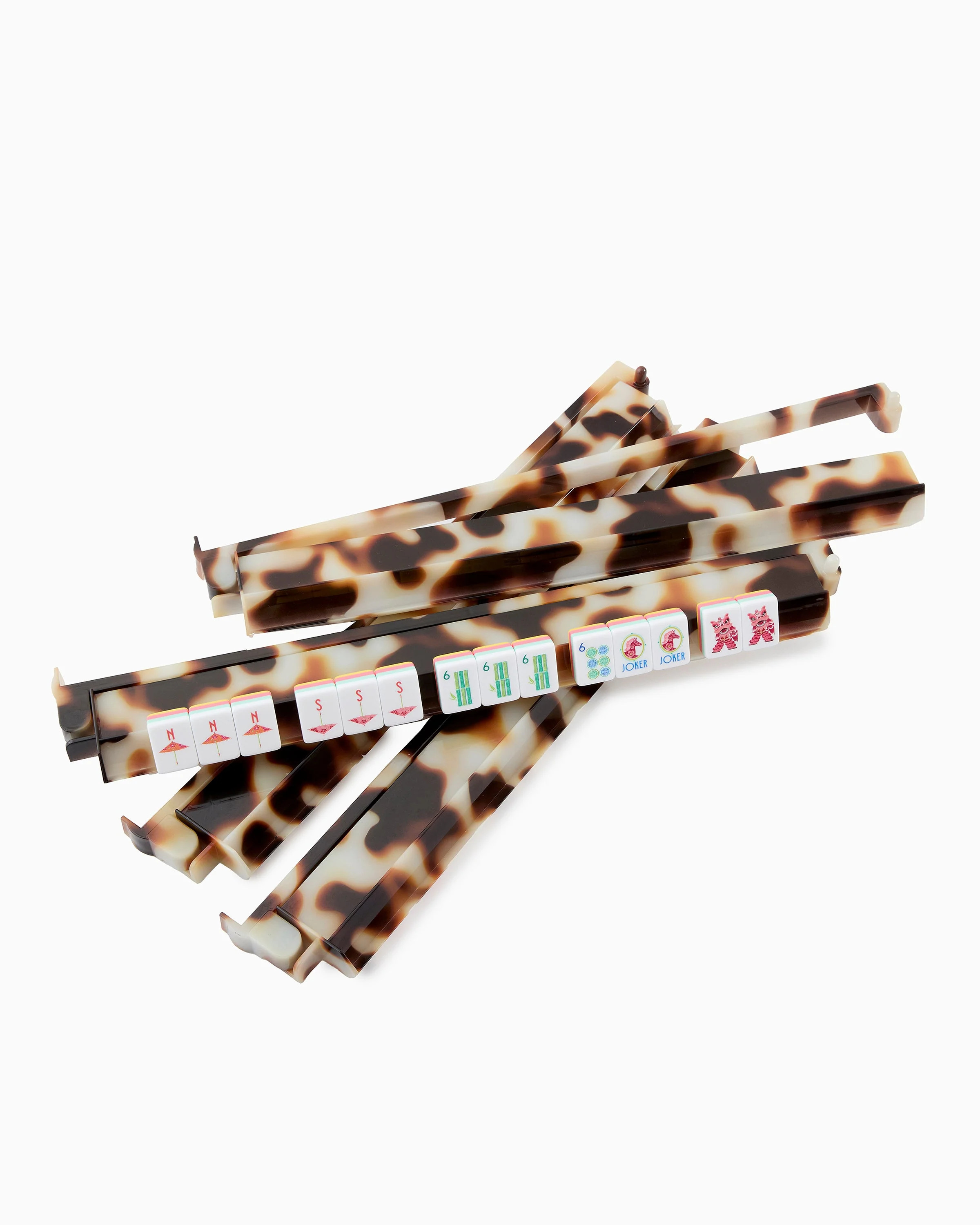 Blond Tortoise Rack and Pusher Set | Oh My Mahjong