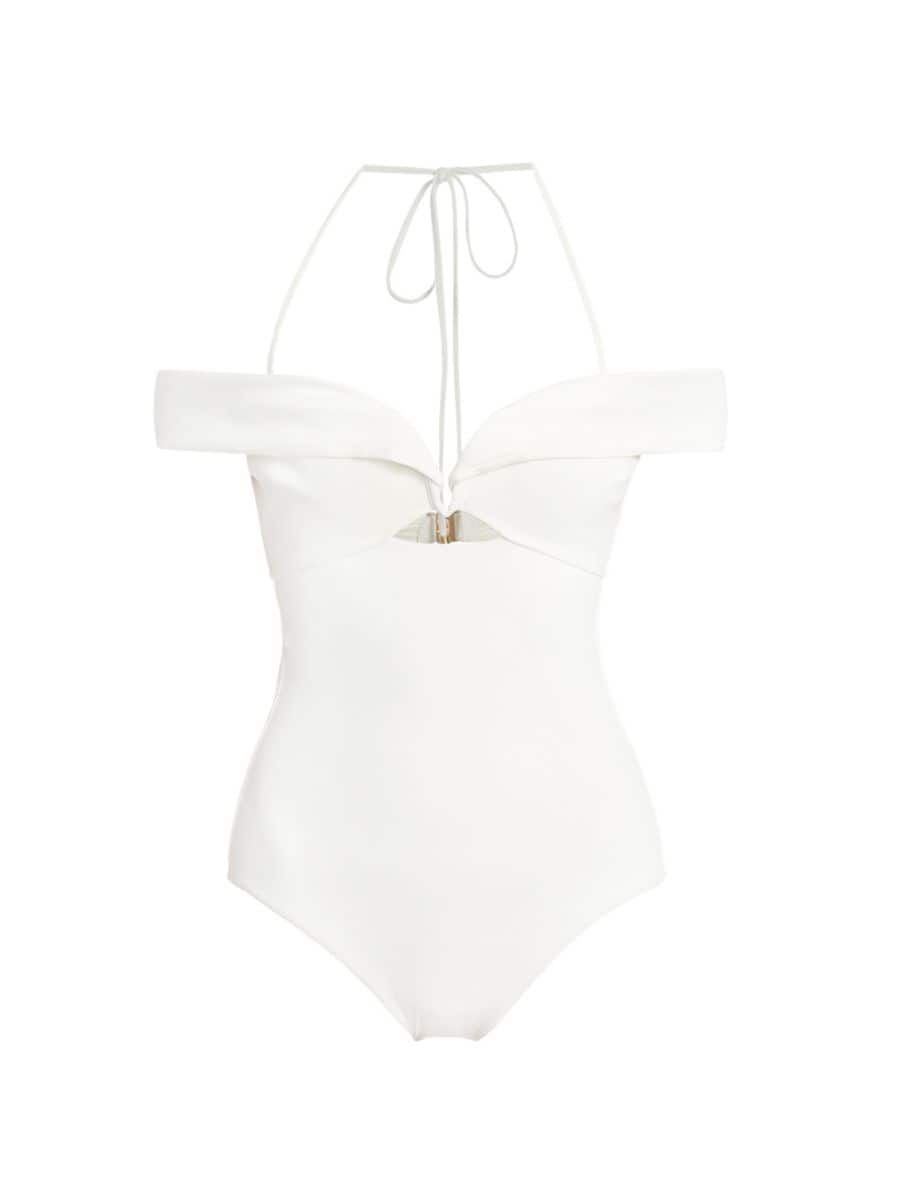 Lexi Off-The-Shoulder One-Piece Swimsuit | Saks Fifth Avenue