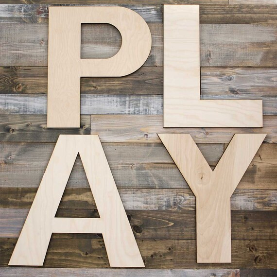 Wooden Play Letters | Etsy | Etsy (US)