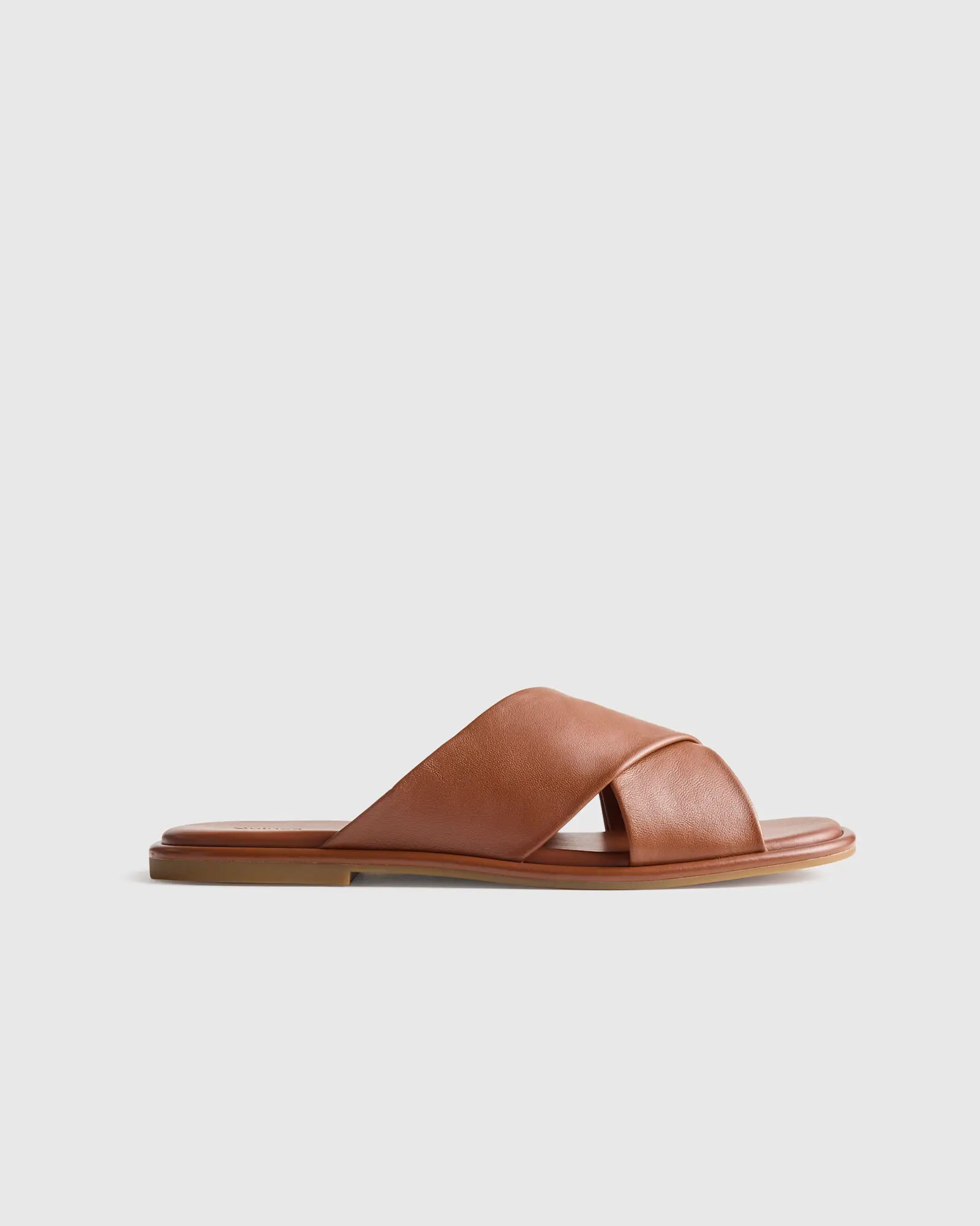 Italian Leather Crossover Slide | Quince