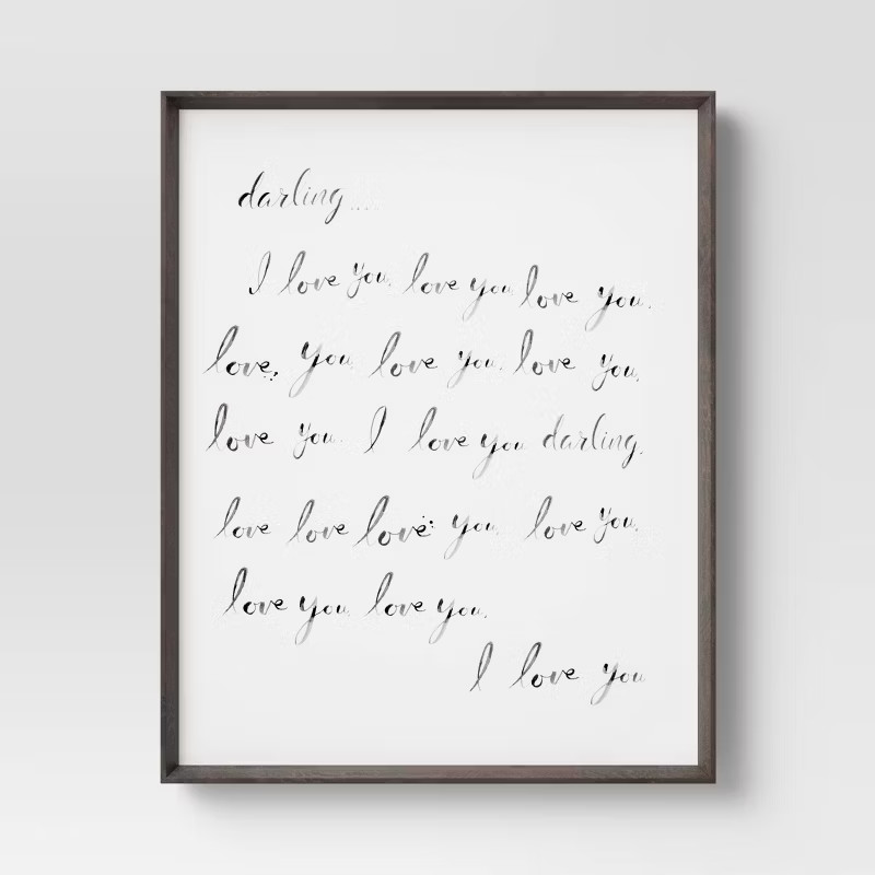 24" x 30" I Love You Framed Wall Art - Threshold™ | Target