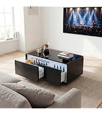 LIVTAB Smart Coffee Table, Living Room Table with Built in Fridge, 23" D x 41.5" W x 18.2" H, 15W... | Amazon (US)
