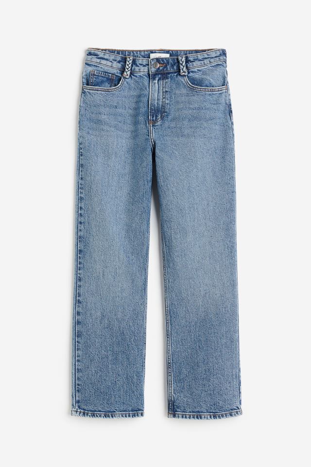 Flared Ankle Jeans - Dark denim blue - Ladies | H&M GB | H&M (UK, MY, IN, SG, PH, TW, HK, KR)
