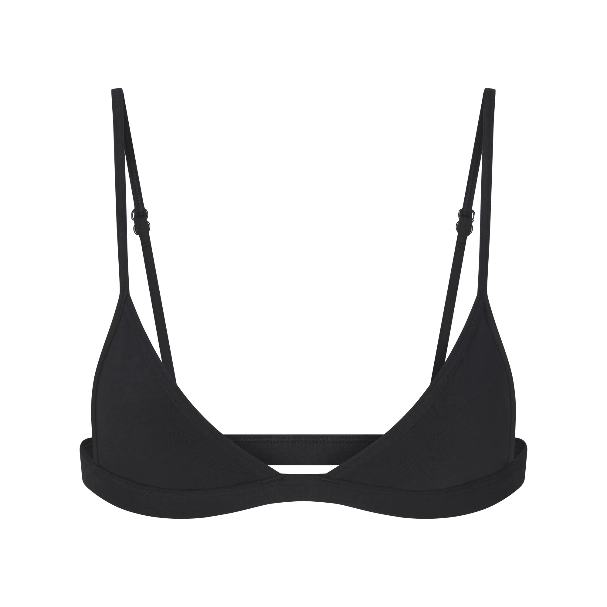 EVERYDAY COTTON TRIANGLE BRALETTE | ONYX | SKIMS | SKIMS (US)