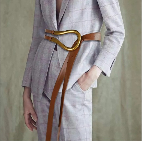 Curved Metal Buckle Belt | Poshmark