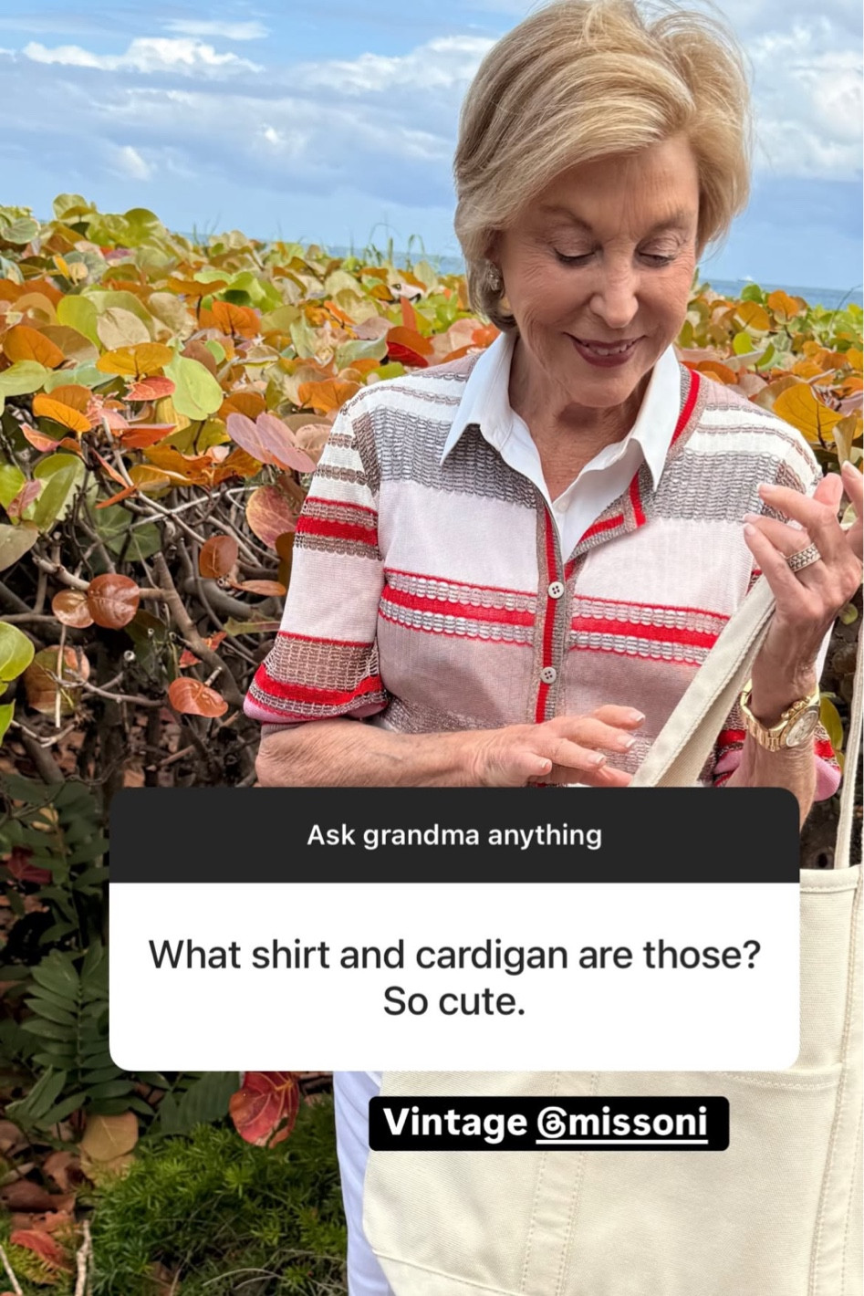 Similar to Grandma’s vintage Missoni top 

#LTKStyleTip