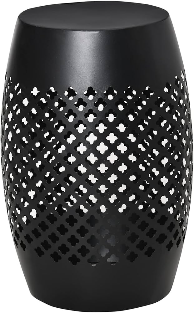 Outsuny 12.5" Outdoor Side Table for Garden, Patio, Small Modern Outside Metal End Table, Glossy,... | Amazon (US)