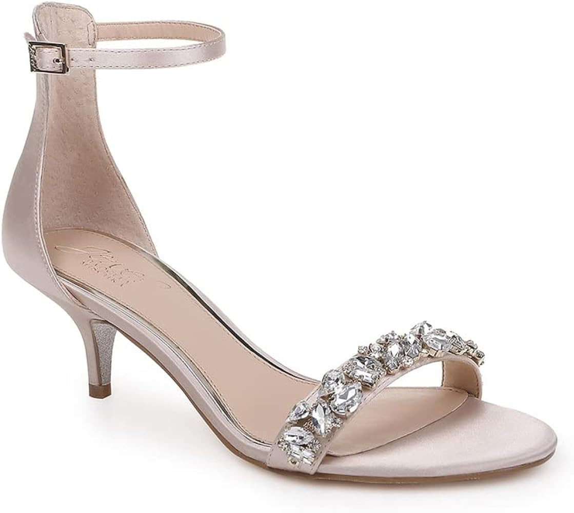 Jewel Badgley Mischka Dash Ankle Strap Kitten Heel | Amazon (US)