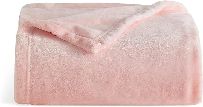 Bedsure Fleece Blanket Twin Blanket Pink - 300GSM Soft Lightweight Plush Cozy Twin Blankets for B... | Amazon (US)