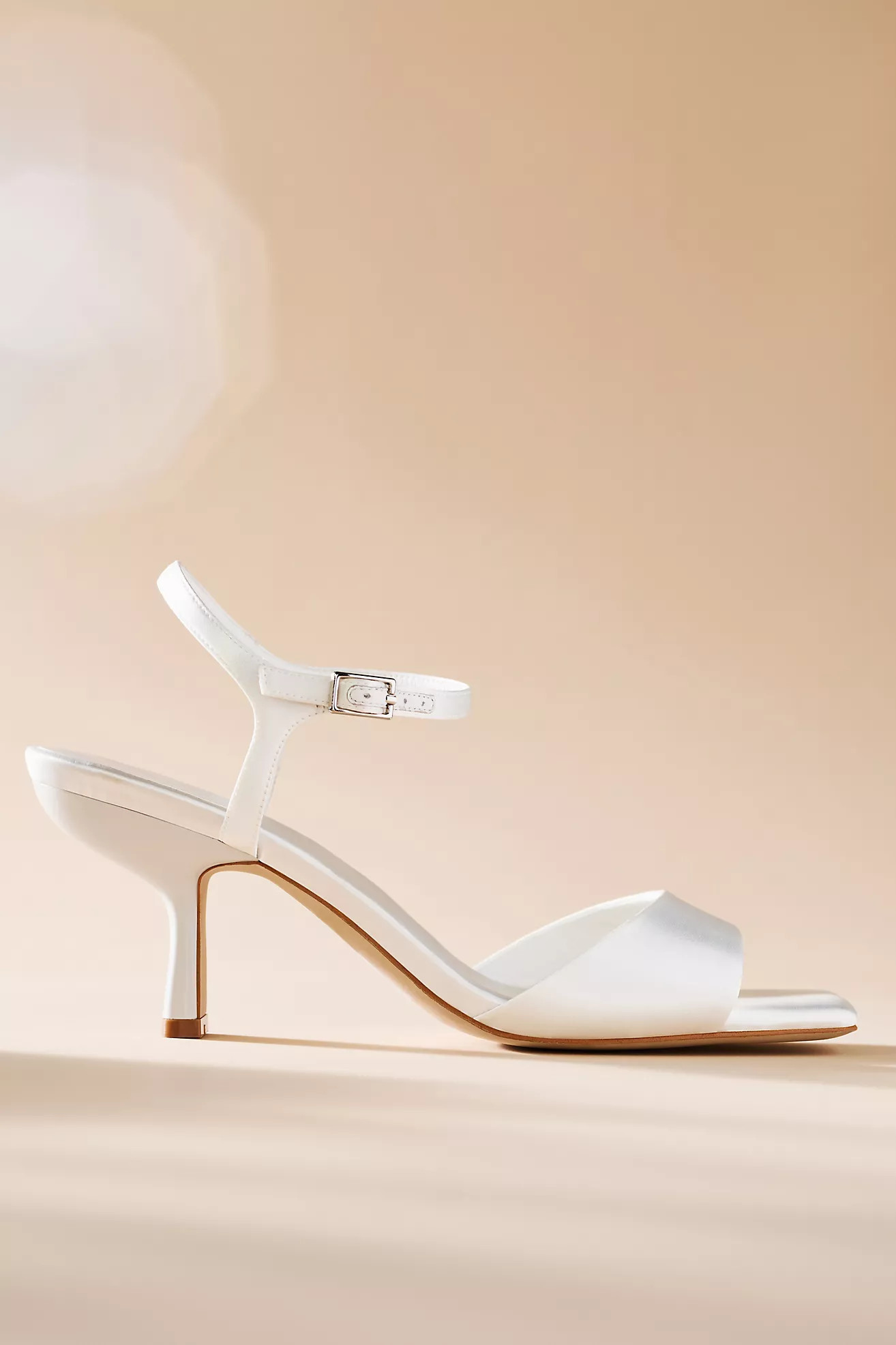 Jeffrey Campbell Fiora Satin Square-Toe Heels | Anthropologie (US)