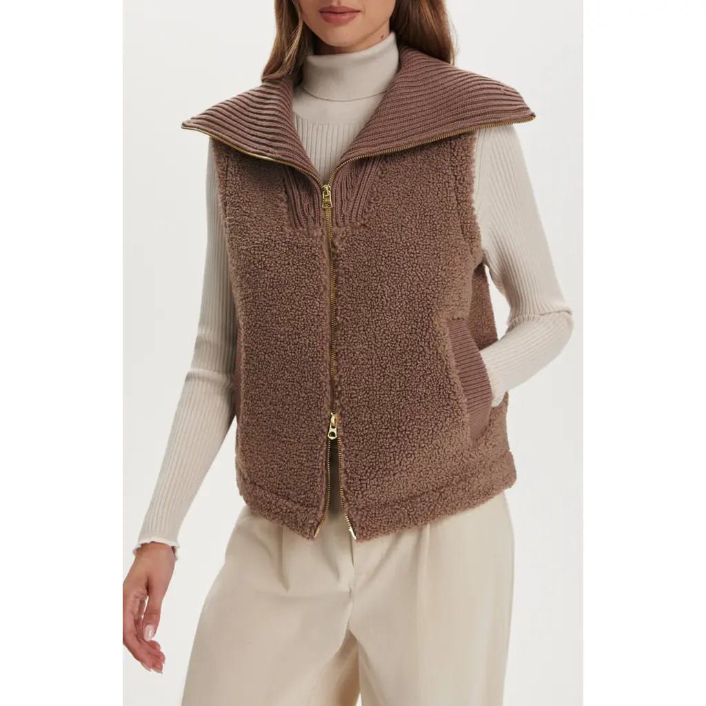 Varley Fleece Vest in Ash Taupe at Nordstrom, Size X-Large | Nordstrom