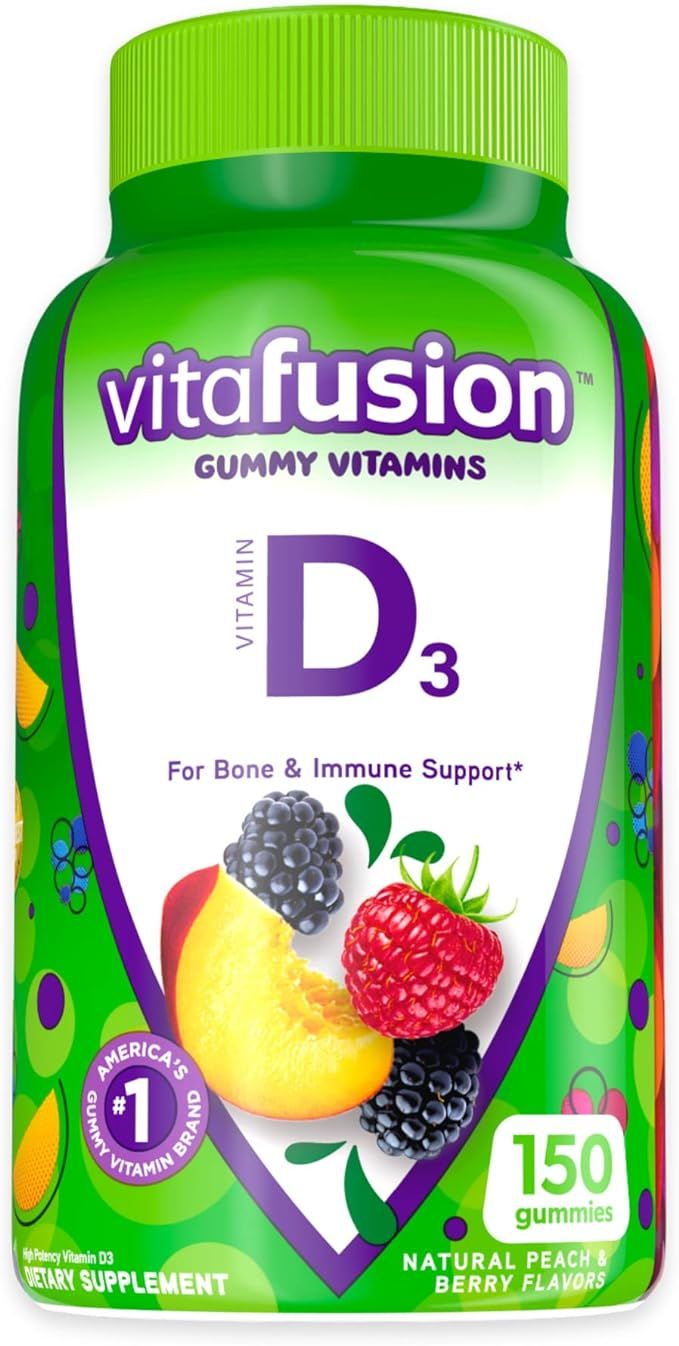 Amazon.com: Vitafusion Vitamin D3 Gummy Vitamins, 50mcg per serving, Immune System Support*, Deli... | Amazon (US)