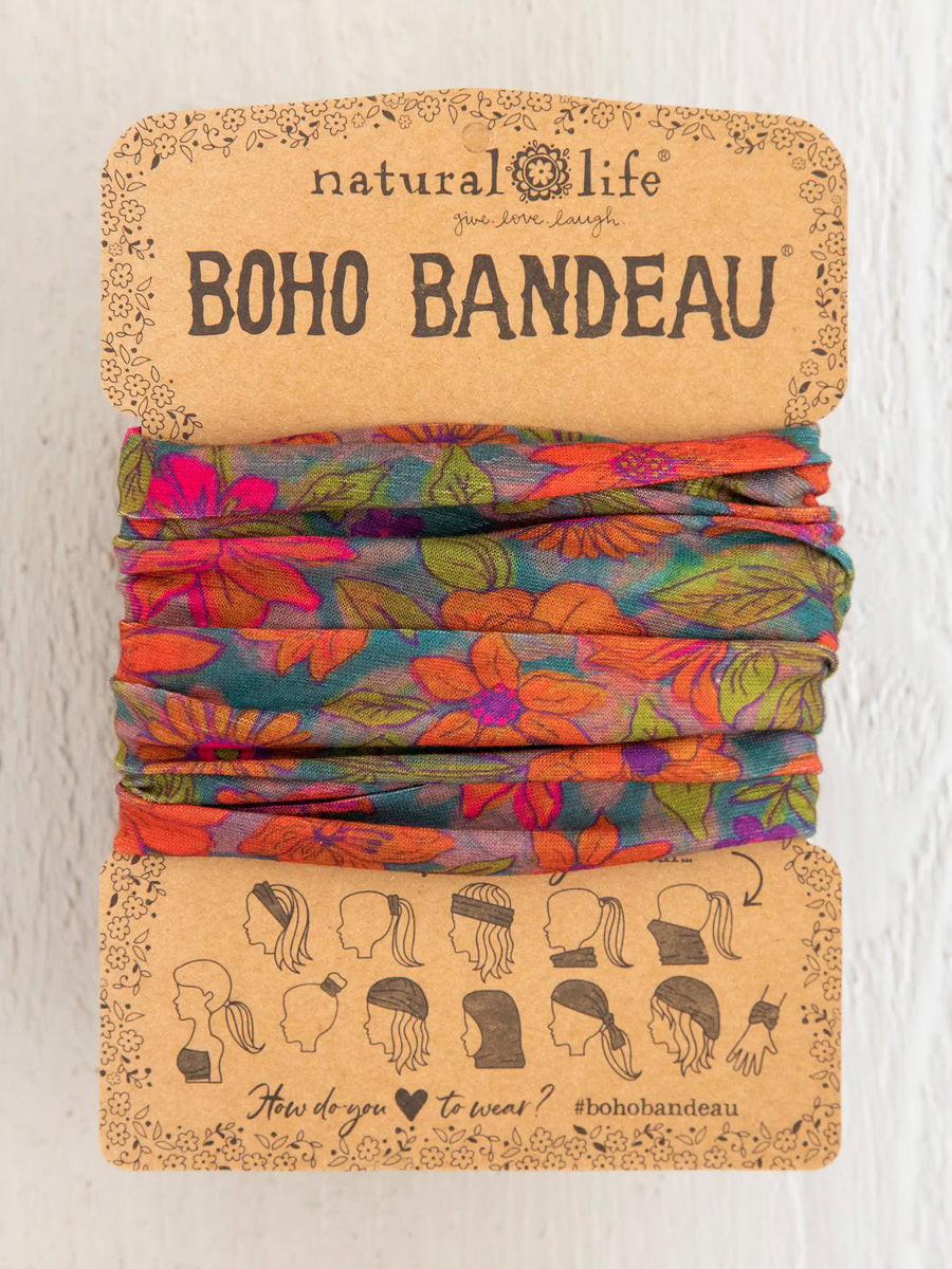 Full Boho Bandeau® Headband - Watercolor Neon | Natural Life
