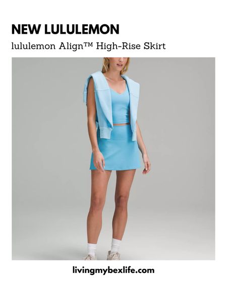 New lululemon Align High-Rise Skirt in Kayak Light Blue 🐳

Align dress, lululemon skirt, cascadia green, kayak blue light, navy blue lululemon, define jacket cropped, lulu BBL jacket, cropped lulu jacket, tennis outfit, pickleball, lululemon sonic pink