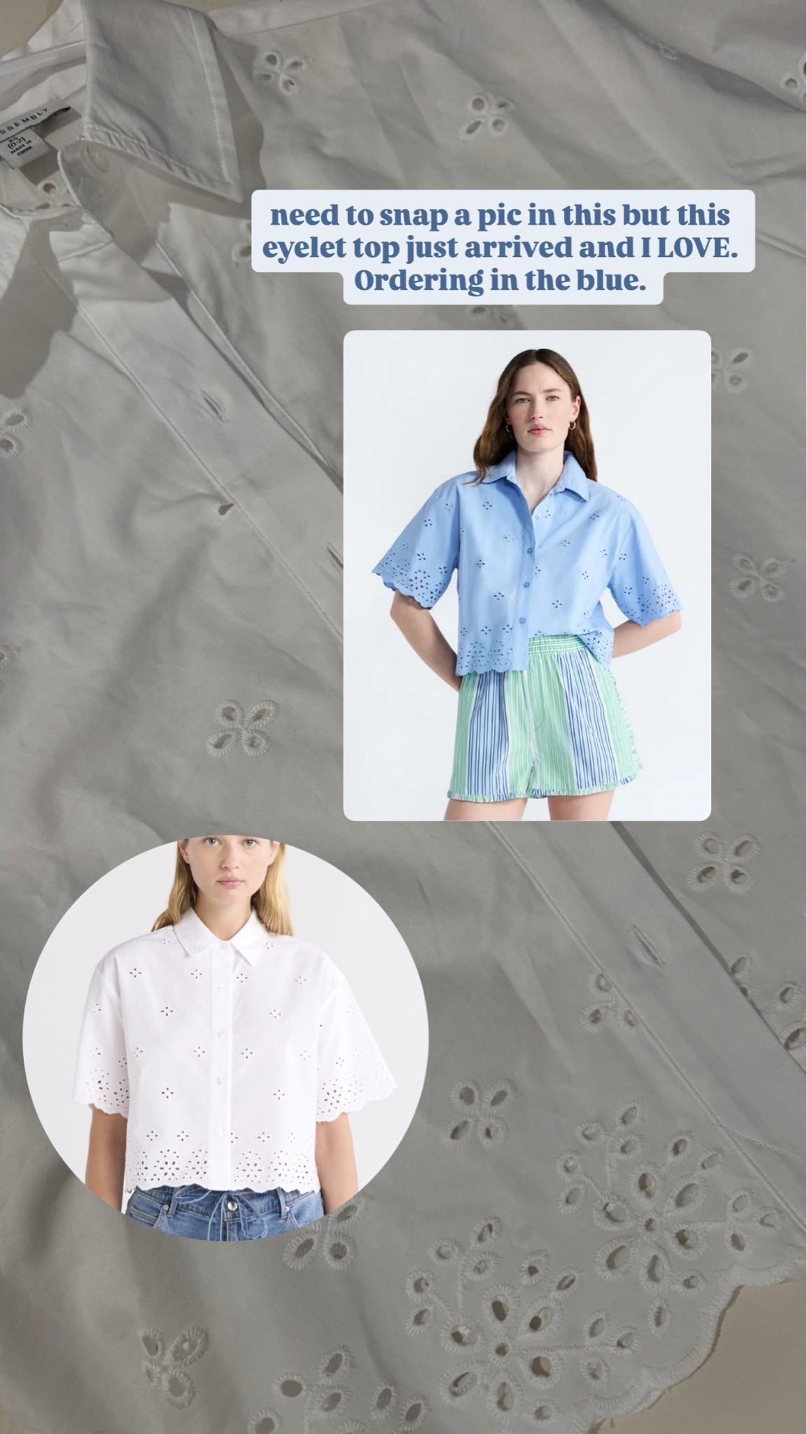 Walmart summer eyelet top

#LTKmomlife #LTKootd #LTKgrwm